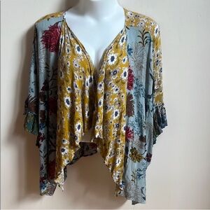 Umgee Multicolor Floral Kimono